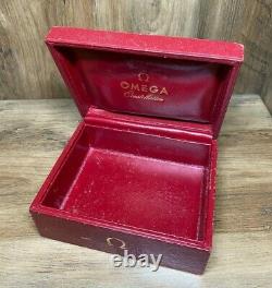 Véritable Rare Vintage Omega Constellation 1401 Swiss Red Watch Box 1950s 1960s