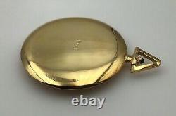 Very Rare Vintage Années 1940 Cartier Paris 18k Gold Pocket Watch & Chain Fob In Box