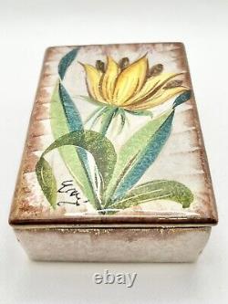Vintage 1950's Raymor Céramique Lotus Commode Boîte De Bricolage Couleur Rare
