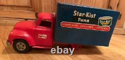 Vintage 1954 Tonka Star Kist Tuna Boîte De Livraison Camion Rare Pressé Acier États-unis #725