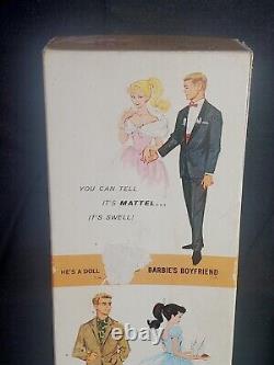 Vintage 1963 Barbie Boyfriend Ken Doll Box Seulement Casual Original Rare Allen Midge