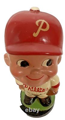 Vintage 1968 Phila Phillies Nodder Bobblehead du Japon - Base de citron dans la boîte RARE