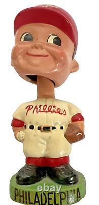 Vintage 1968 Phila Phillies Nodder Bobblehead du Japon - Base de citron dans la boîte RARE