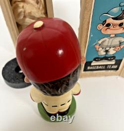 Vintage 1968 Phila Phillies Nodder Bobblehead du Japon - Base de citron dans la boîte RARE