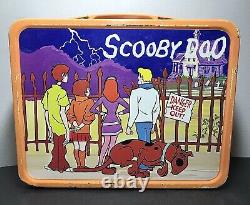 Vintage 1973 Hanna-barbera Scooby Doo Metal Thermos Lunch Box King-seeley Rare
