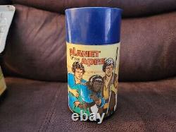 Vintage 1974 Planet Of The Apes Lunch Box And Thermos Par Aladdin Rare