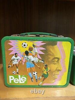 Vintage 1975 Pele Metal Lunch Box/ W Thermos King-seeley, Rare
