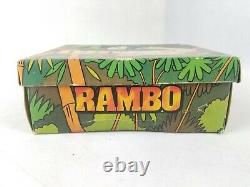 Vintage 1986 Rambo La Force De La Liberté Enfants Chaussure Box Camo Collectible Rare