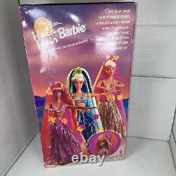 Vintage 1996 Hula Hair Barbie Doll Africain Américain Nouveaut En Box Rare Box Is Damag