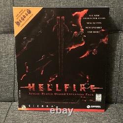 Vintage! 1997 Hellfire Diablo Expansion Pack BIG BOX PC FACTORY SEALED! RARE 


<br/>		Traduction: Vintage! Pack d'extension Hellfire Diablo 1997 BIG BOX PC USINE SCELLÉE! RARE