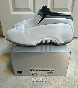 Vintage Adidas Kobe Deux II Basketball Chaussures Hommes 12 White Space Moon 2 Rare Box