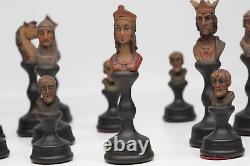 Vintage Anri Mediolanum Bust Chess Set In Box Rare