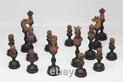 Vintage Anri Mediolanum Bust Chess Set In Box Rare