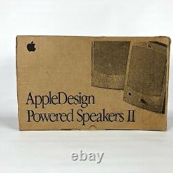 Vintage Apple Design Powered Speakers II Slate (rare) Boîte Ouverte