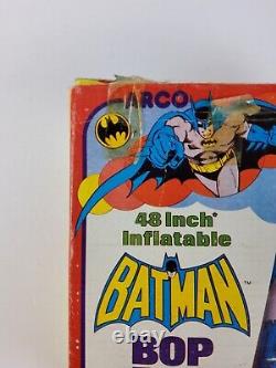 Vintage Batman 1982 Arco Punching Bop Bag 48 High Super Powers New In Box Rare