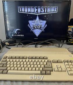 Vintage Commodore Amiga 500 Ordinateur Personnel Rare En Boîte Avec Rom Kit De Mise À Niveau