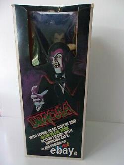 Vintage Dracula 12 Pouces 1979 Funstuf Funstuf Super Rare Boîte Usée Nrfb