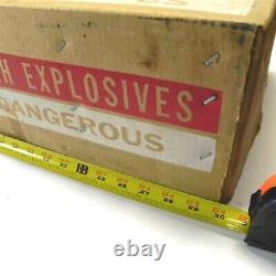 Vintage Dupont High Explosives Box 1967 Très Rare Vide Utilisé Certains Écriture Cool