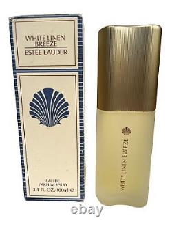 Vintage Estee Lauder White Linen BREEZE Eau De Parfum 3.4oz NEW in Box RARE <br/> - Parfum Vintage Estee Lauder White Linen BREEZE 3.4oz NEUF dans sa boîte RARE