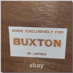 Vintage Extra Grande Lady Buxton Velvet Classic Style Boîte À Bijoux! Royaume