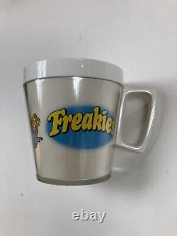 Vintage Fruity Freakies Céréale Bowl & Cup Rare! Nouveau Dans La Boîte D'origine