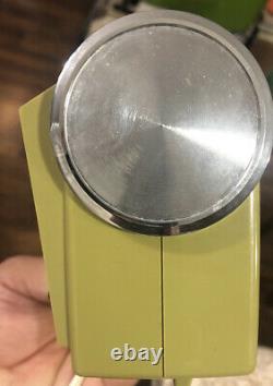 Vintage Green Sankyo Digital Alarm Modèle 401 MCM Flip Rare With Box Works