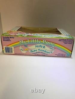 Vintage Hasbro My Lttle Pony Molly & Baby Sundance New In Box 1985 Très Rare