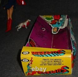 Vintage Ideal Captain Action Homologue Féminine Super Queen Supergirl Withbox Rare