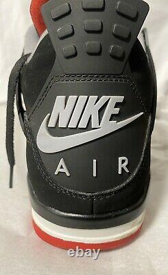 Vintage Jordan 4 Retro Og Bred 4 2019 Rare Nike Air Vtg Light Utilise Aucune Box