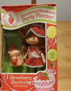 Vintage Kenner Party S'il Vous Plaît Strawberry Shortcake Rare Seeled Box Free Ship