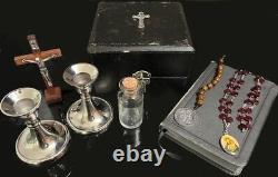 Vintage Kit D'exorcisme Catholique Avec Rare Manuel