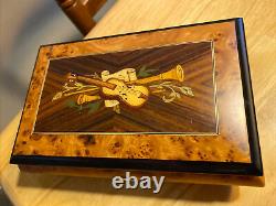 Vintage Made In Italy Mapsa Beethoven Swiss Music Mouvement Box Rares