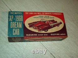 Vintage Mattel Dream Car À Turquoise Avec Boîte Originale Jouet De Fiction Rare Des Années 1950