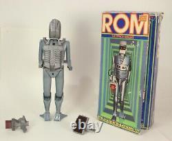 Vintage Mattel Rom Chevalier de l'Espace Avec Boîte Originale 1979 Robot Très Rare