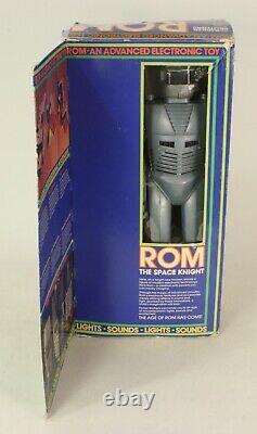 Vintage Mattel Rom Space Knight Avec Boîte Originale 1979 Robot Très Rare