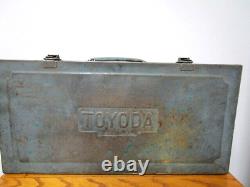 Vintage Rare 1936 Toyoda Boîte À Outils En Acier 18 1/2' X 9