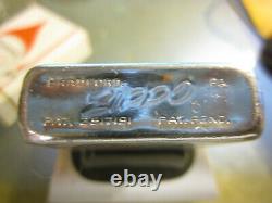 Vintage Rare 1960 Aaa American Automobile Association Zippo Lighter Avec Box
