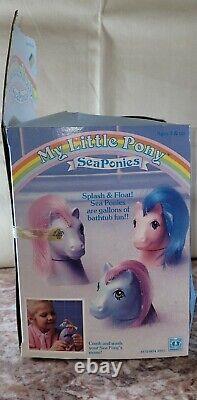 Vintage Rare 1984 Nouveau Original En Boîte G-1 My Little Pony Seaponeys Wavedancer
