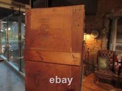 Vintage Rare 24 Tiroir Bois Grange Cabinet Boîte Cubby Boîte De Rangement Industrielle