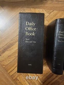 Vintage Rare Daily Office Book Years One And Two Church Hymnal Corp 1986 Set De Boîtes