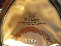 Vintage Rare Rolex Clam Shell Boîte De Présentation