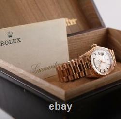 Vintage & Rare Rolex Président 1803 Day-date 18k Rose D'or 1974 / 1975- Boîte / Papier
