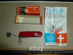 Vintage Rare Wenger Delemont Commander Swiss Knife Tag Box Instructions 16711