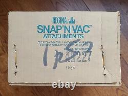 Vintage Regina Electrikbroom Snap N Vac Pièce Jointe New In Box Rare Prop Nib