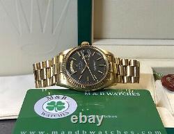 Vintage Rolex Day-date President 36mm 1803 18k Yg Imperial Rare Cadran Gris Withbox