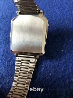 Vintage Seiko Tv Watch T001-5019 Lcd/lvd Hommes James Bond Octopussy Watch Rare