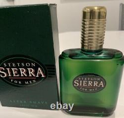 Vintage Stetson Sierra Par Coty Après Shave Splash 4.4oz Nouveau En Boîte Rare