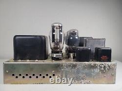 Vintage Us Army Electronics Amplificateur De Tube Et Boîte Originale Rare 1930s-1940s