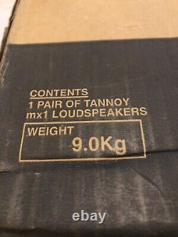 Vintage avec boîte d'origine TANNOY mercury MX1 en chêne foncé Haut-parleurs haute fidélité Rares