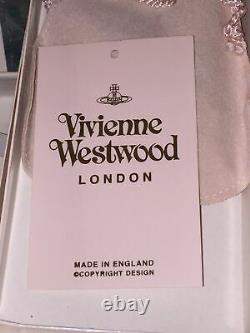 Vtg 1994 Vivienne Westwood Pearl Triple Orbe Logo Collier Or Boîte Rare